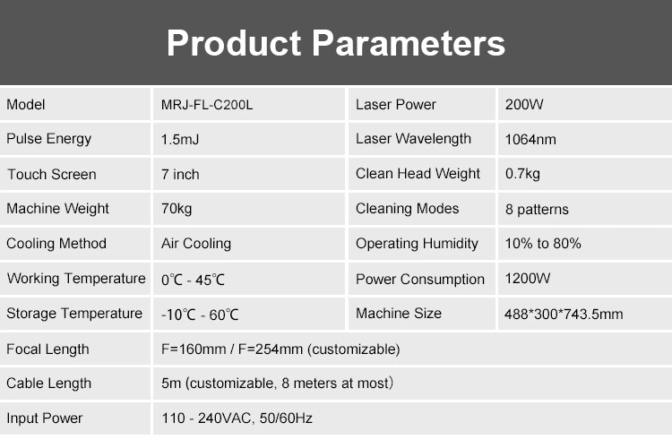 200W Laser Cleaning Machine 200W Laser Cleaning Machine