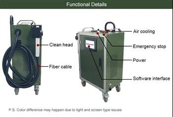 200W Luggage Portable Handheld Laser Cleaning Machine Mini Laser Rust Remover For Industrial Or Family