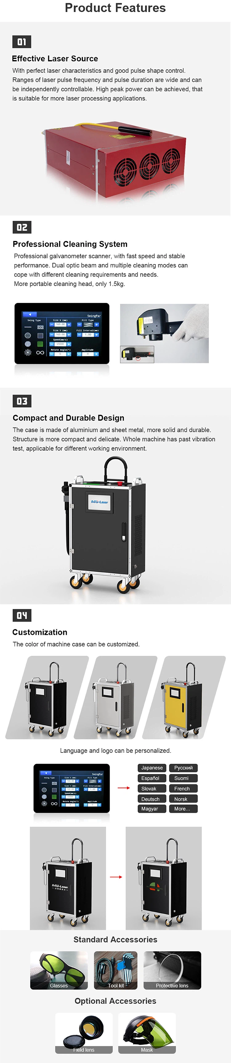 Suitcase Laser Cleaning Machine Suitcase Laser Cleaning Machine