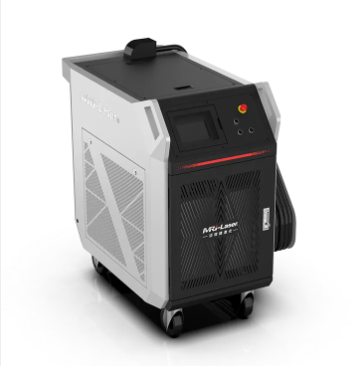 Premium Black & White 1000W Laser Cleaning System, High-End Industrial Surface Treatment For Metal Rust And Wood Paint